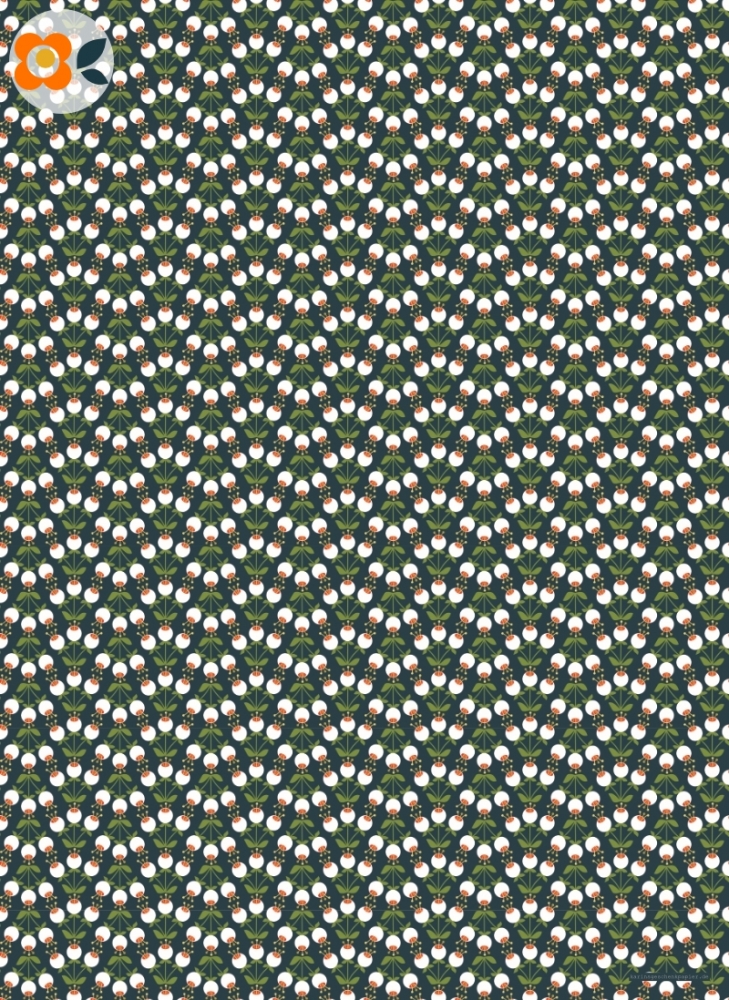 Geschenkpapier Kugelblume, wei